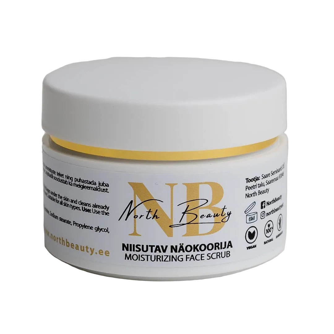 Moisturizing Face Scrub with Jojoba Oil, 50ml