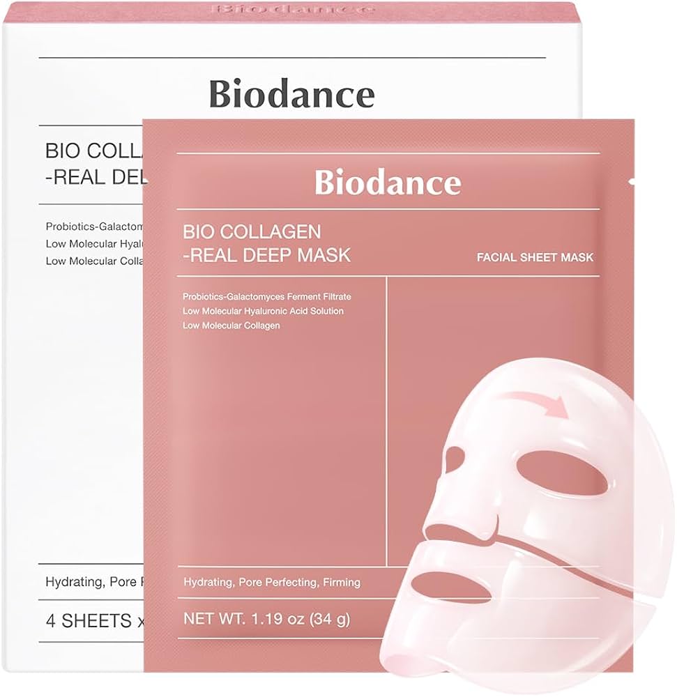 Biodance Bio Collagen Real Deep Mask – Hydrogel Face Mask, 34 g 4 Peaces
