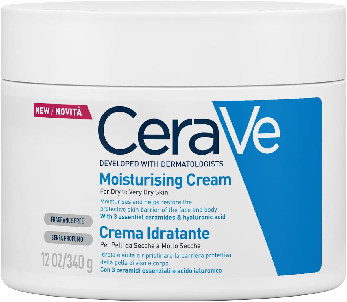CeraVe drėkinamasis kremas-balzamas labai sausai odai, 340 g