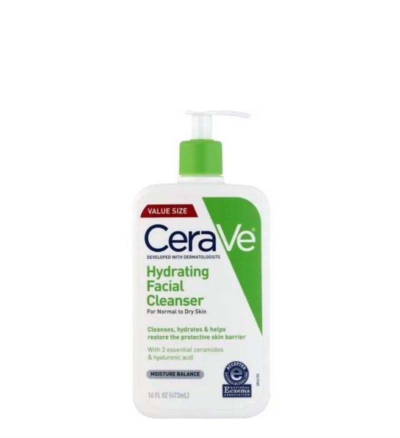  CeraVe Crėme Hydrating Cleanser Prausiklis sausai ir jautriai odai, 473 ml 