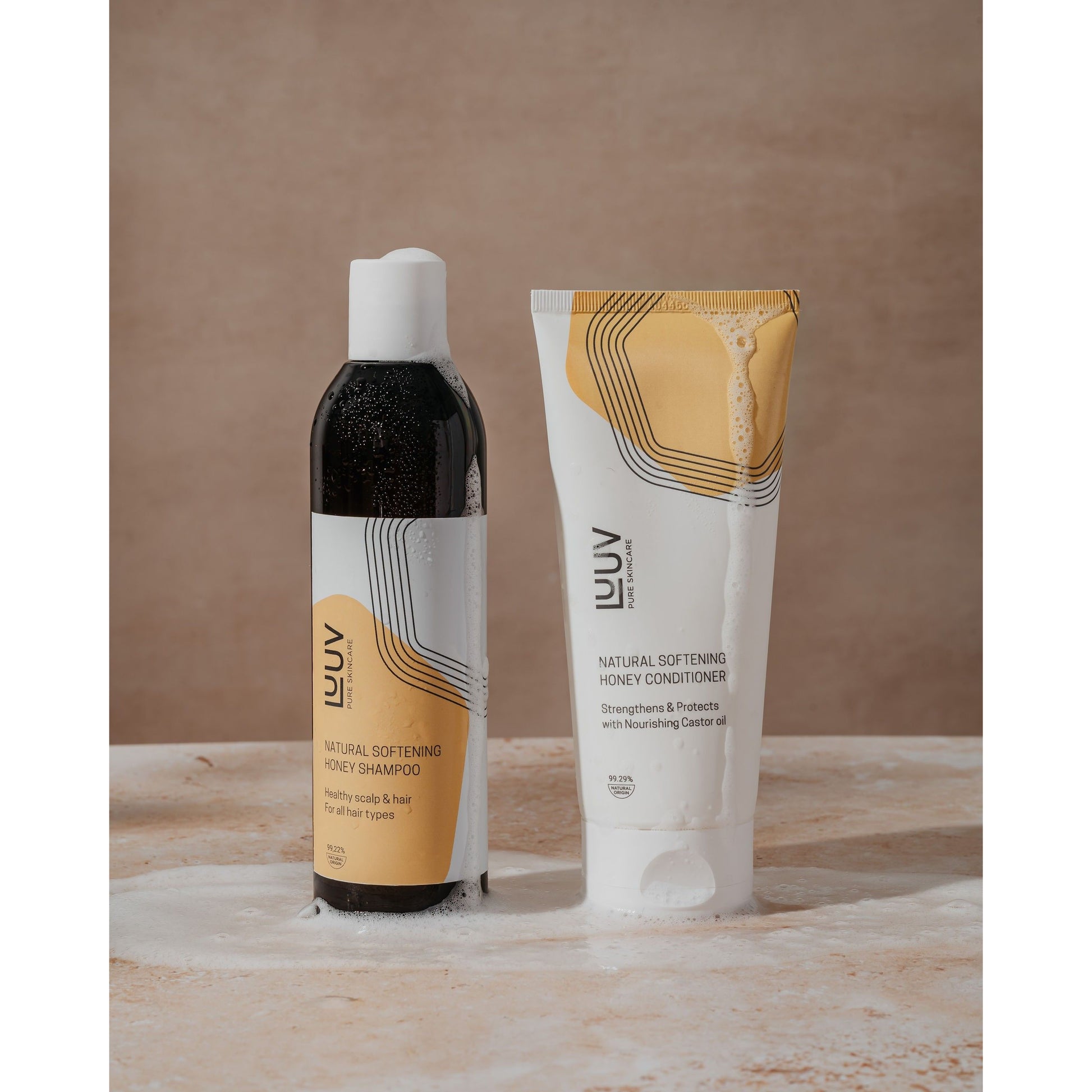 Natural Softening Honey Shampoo ja Conditioner Set