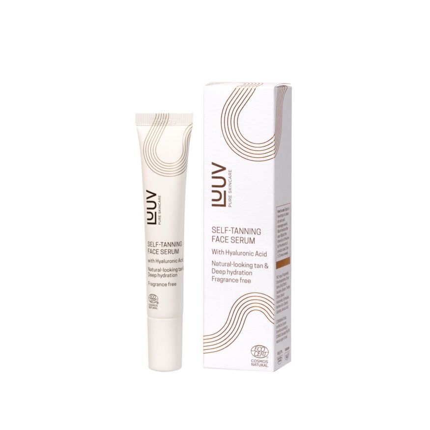 LUUV savaiminio įdegio veido serumas su hialurono rūgštimi, 20 ml