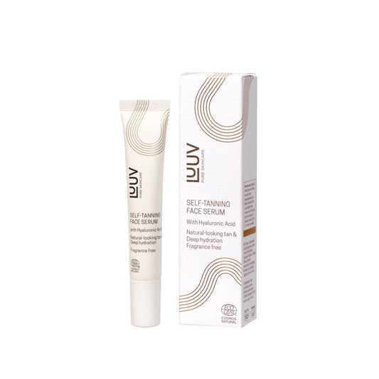 LUUV savaiminio įdegio veido serumas su hialurono rūgštimi, 20 ml